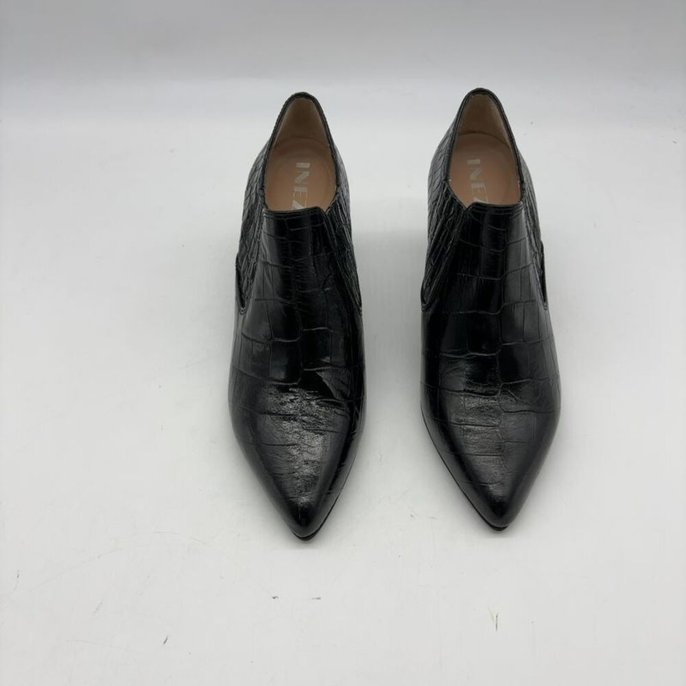 Inez Marisol 70 in Black Croco Emboss